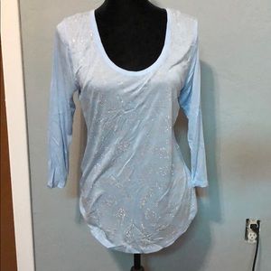 3/4 sleeve sparkle shirt